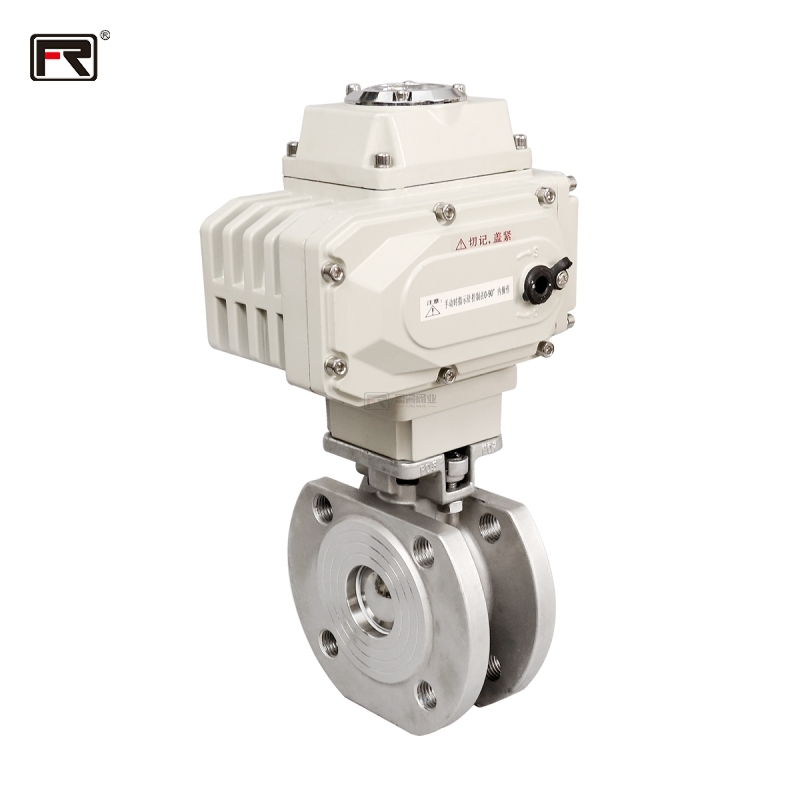 Electric thin ball valve