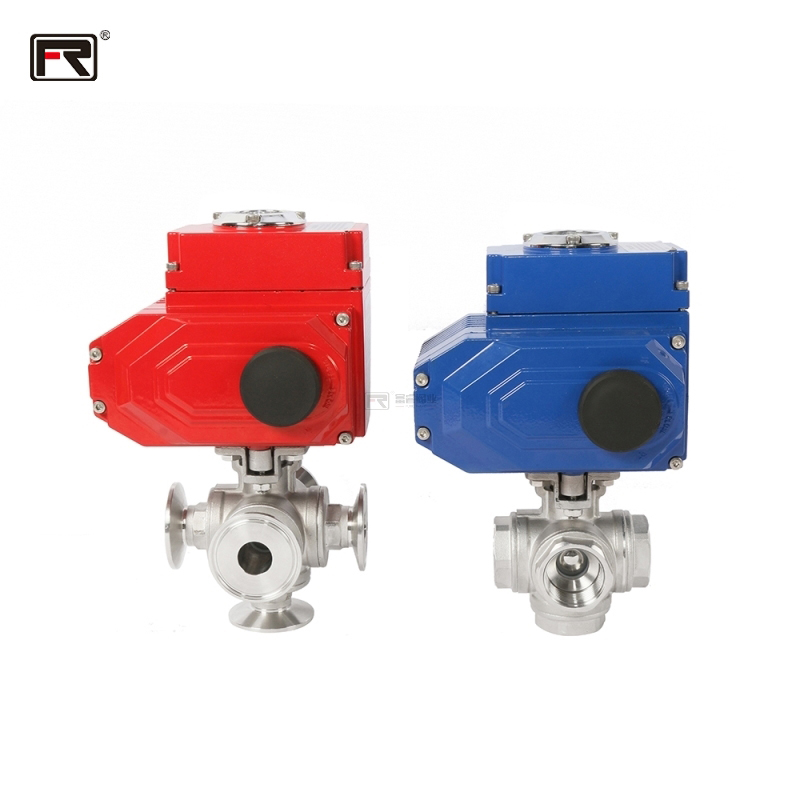 Electric five-way quick release ball valve