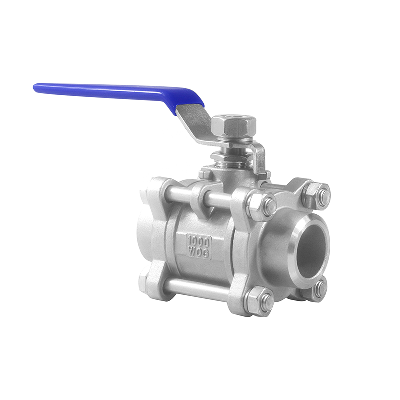 Welded two-way manual ball valve