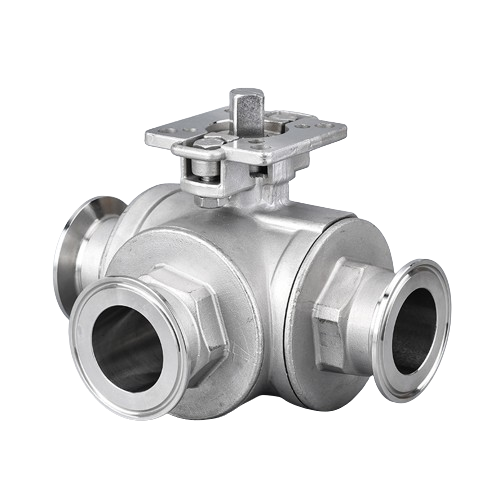 Vaccum High platform 3-way ball valve